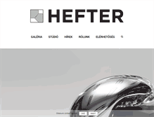 Tablet Screenshot of heftergallery.com